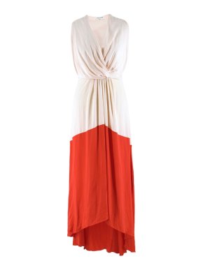 Vionnet Blush and Coral Sateen Gown
