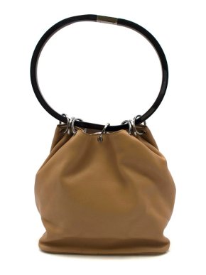 Gucci hoop-handle leather bucket bag