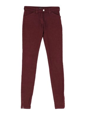 Balenciaga Burgundy Red Slim Denim Jeans