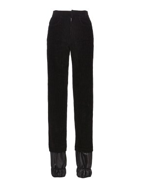 JW Anderson Black Corduroy Ski Trousers
