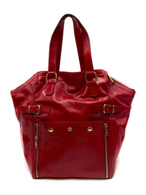 Yves Saint Laurent Red Downtown Tote Bag