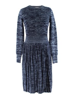 Jonathan Saunders Blue Leonard Knit Jumper & Skirt Set