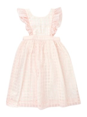 Bonpoint Pale Pink Girl's 4 Years Checkered Dress