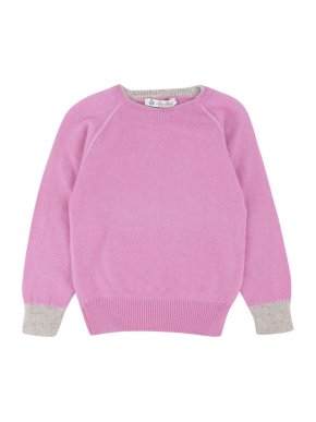 Loro Piana Girl's Purple Cashmere Blend Jumper