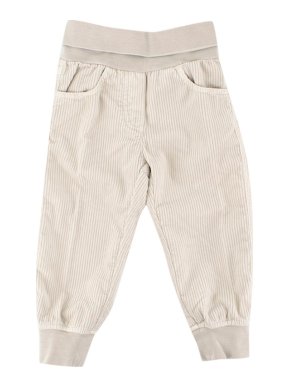 Il Gufo Baby Boy 18M Beige Cotton Velour Trousers
