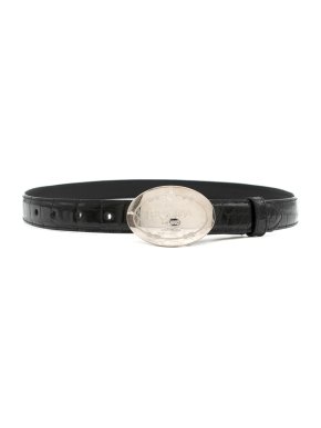 Prada Black Crocodile Leather Belt