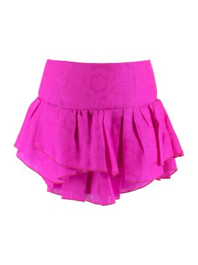 Isabel Marant Pink Layered Jacquard Mini Skirt
