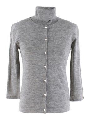 House of Cashmere Grey Cashmere Cardigan & Top