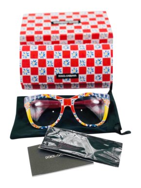 Dolce & Gabbana Caretto Print Sunglasses