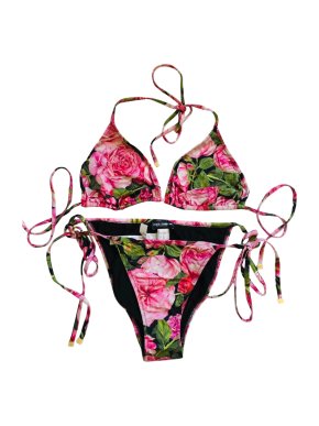 Dolce & Gabbana Pink Floral Bikini