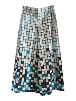 Issey Miyake Tie Dye Cubed Palazzo Trousers