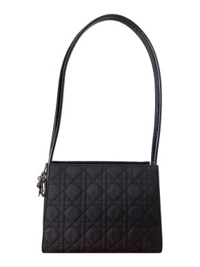 Christian Dior Black Cannage Leather Tote
