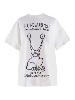 Sacai Daniel Johnston Tee in White