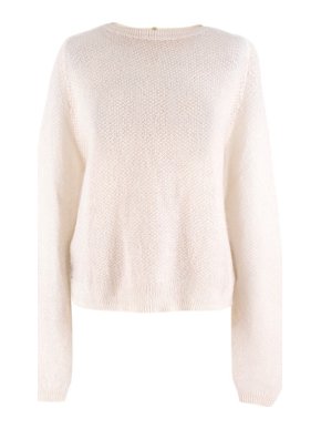 The Kooples Mohair blend Zip Back Knit Sweater