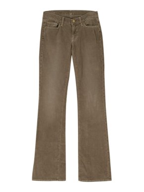7 For All of Mankind Olive Green Corduroy Trousers