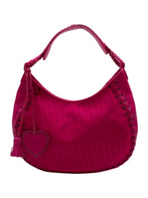 Dior Heart Charm Hobo Bag in Hot Pink