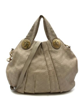 Gucci Taupe Guccissima Hysteria Tote