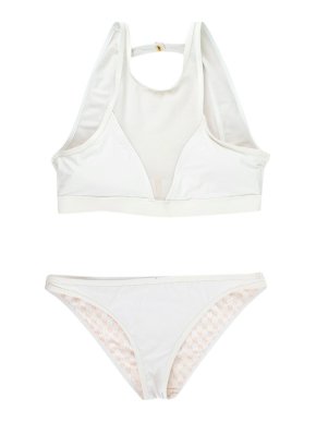 Victoria's Secret White High Neck Bikini Set