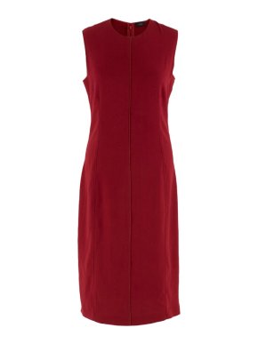 Joseph Red Shift Midi Dress
