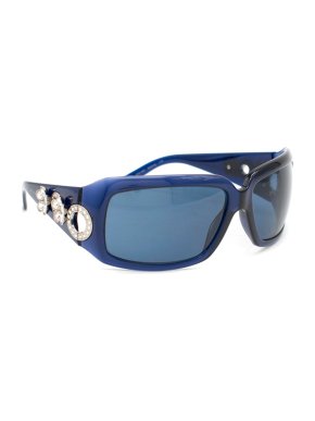 Bvlgari Blue Swarovski Crystal Embellished Sunglasses
