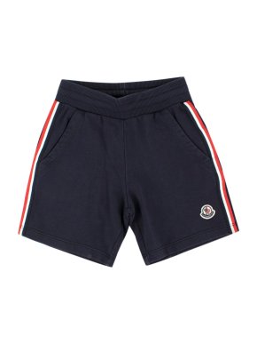 Moncler Boys 5Y Navy Cotton Shorts