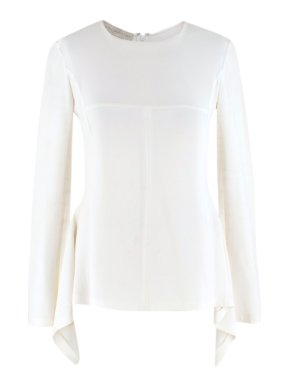 Stella McCartney White Long sleeve Asymmetric Top