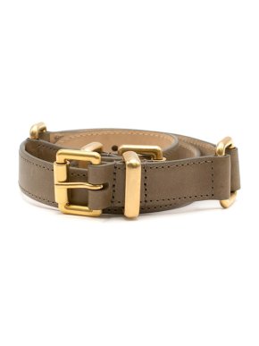 Etro Taupe Double Buckle Waist Belt