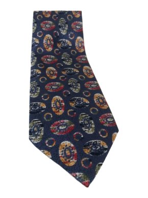 Fendi Men's Vintage Blue Silk Tie