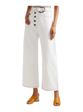 Rejina Pyo Emily High-rise Wide-leg White Jeans
