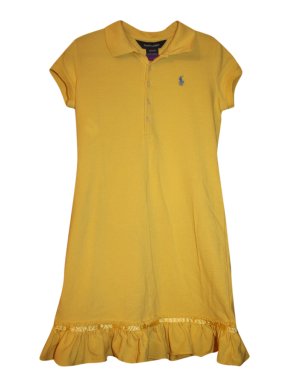 Ralph Lauren Girl's 8-10 years Yellow Polo Dress