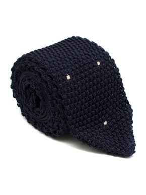 Kilgour Silk Navy Knit Tie