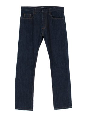 Valentino Dark Blue Straight Fit Jeans