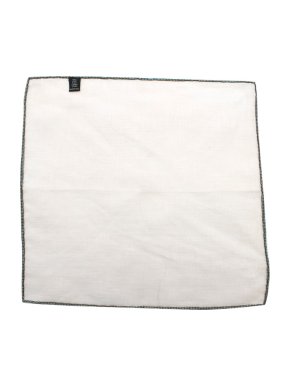 Bespoke White Linen Pocket Square