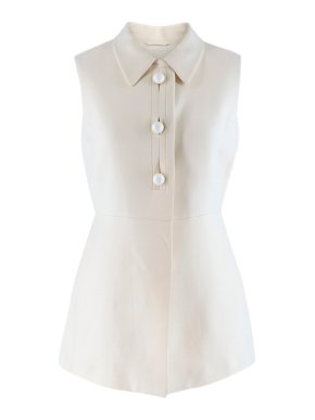 Prada Cream Sleeveless Wool Gilet