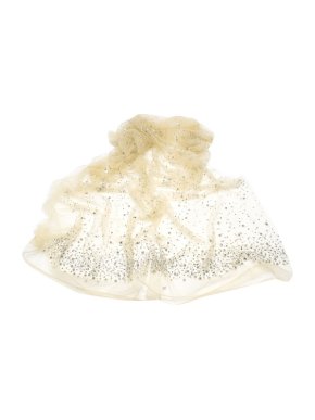 Bespoke Nude Tulle Crystal Embellished Wrap Shawl