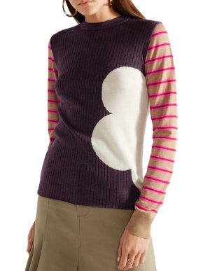 Marni Ribbed Intarsia Wool Sweater