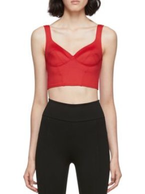 E.Leoty Red Jade Crop Top