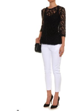 isabel Marant Etoile Black Guipure Lace Top