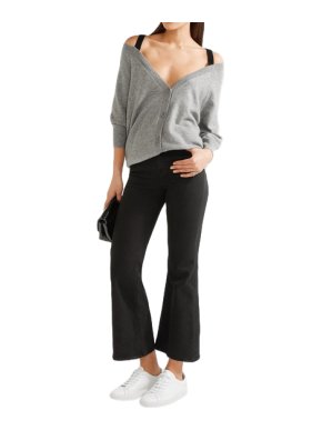 Theory Saline B grey cashmere cardigan