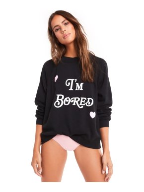 Wildfox Couture Im Bored sweatshirt