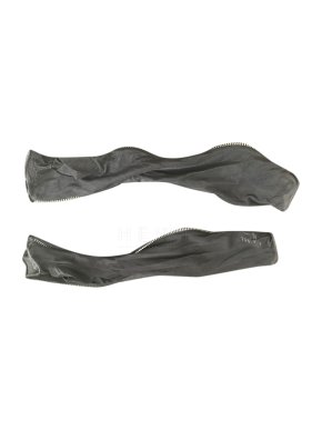 Chanel Zip-Trimmed Fingerless Chiffon Gloves