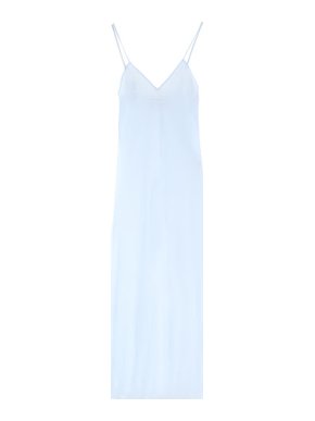 Self-Portrait Powder-Blue Crepe Slip Dress