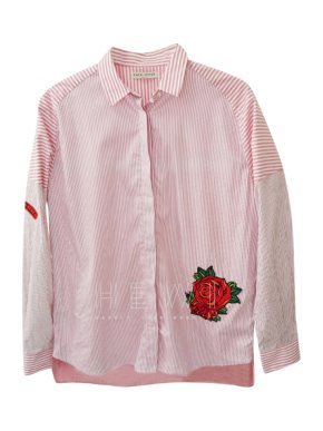 Each x Other Floral Embroidered Striped Blouse