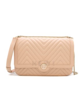 Giorgio Armani Nappa leather shoulder bag w/ enamelled logo - Current