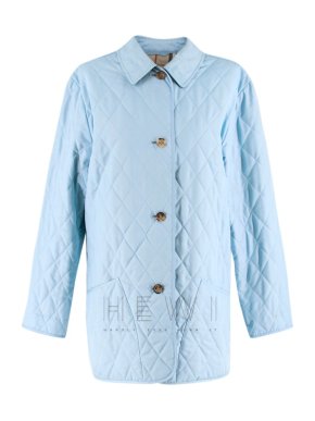Burberry Diamond Quilted Powder Blue Jacket