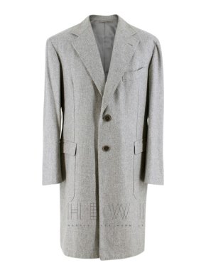 Gennano Solito Fine Cashmere Grey Coat