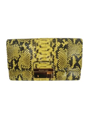 Michael Kors Python Clutch W/ Lock