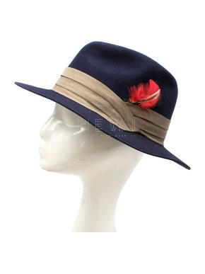 Christys' Madison Navy Fedora