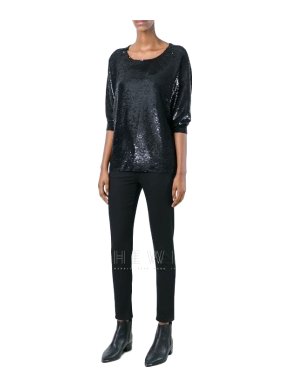 Iro Sequin Oversize Top