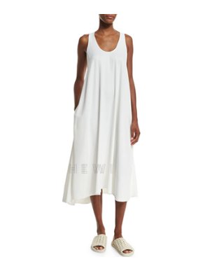 Helmut Lang Woven Racerback Midi Dress
